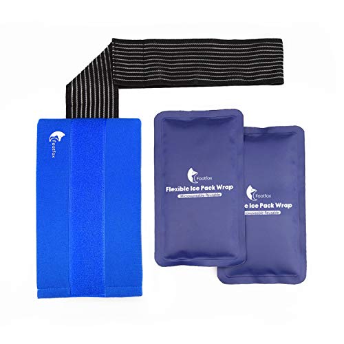 Product Cover Gel Ice Packs for Injuries (2-Piece Set) with Adjustable Wrap, Reusable Hot or Cold Pack for Shoulder, Knee, Arm, Neck, Elbow, Back, Ankle, Therapy & More