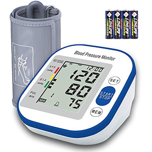 Product Cover Blood Pressure Monitor Upper Arm, Mosafe Automatic Digital Electronic Blood Pressure Machine with Extra Large Cuff for Home Use with Large Screen Display, 2-Users, 198-Memory, Batteries Included ...