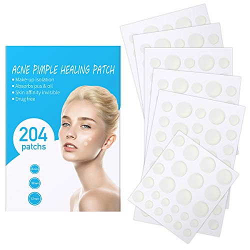 Product Cover Acne Patch, ProCIV Acne Spot Treatment - Acne Pimple Healing Patch, (204 Count) Absorbing Invisible Hydrocolloid Blemish Spot Skin Treatment and Care Dressing
