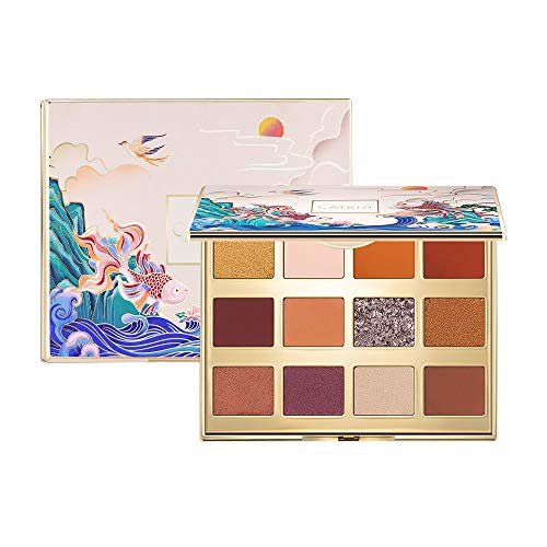 Product Cover CATKIN Eyeshadow Palette Makeup, Matte Shimmer 12 Colors, Highly Pigmented, Creamy Texture Natural Bronze Neutral Cosmetic Eye Shadows (C01)