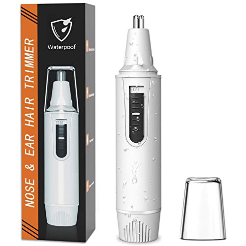 Product Cover Nose Hair Trimmer for Men Women,beitony Professional Mute Painless Ear Nose Trimmer,IPX7 Waterproof,Dual-Edged Blades,Battery-Operated,Wet/Dry,Easy Cleaning