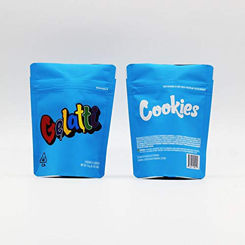 Product Cover 25PCS a Pack- 3.5 gram smell proof heat seal long time storge cookies mylar bag (3.5 GRAM GELATTI)