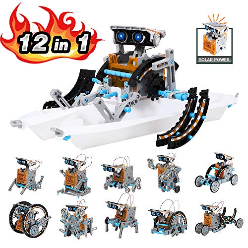 Product Cover Lucky Doug Solar Robot Kit, 12-in-1 STEM Robot Science Kit Toys for Kids Aged 8-16, Educational DIY Assembly Creation Set with Solar Powered Motorized Engine, Science Experiment Set for Students Teens