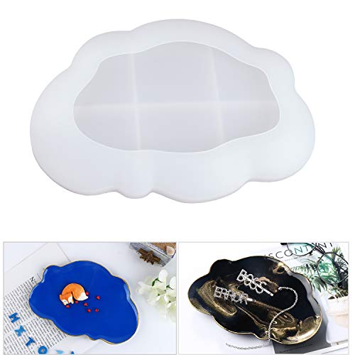 Product Cover LET'S RESIN Cloud Dish Molds Silicone Resin Molds for Resin Casting, Epoxy Resin Molds for Jewelry Ring Dish Holder, Desk Decoration