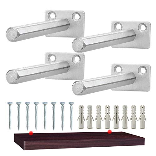 Product Cover WannaKis Heavy Duty Floating Shelf Bracket Hardware (Pack of 4 Pieces) - Blind Shelves Brackets Support