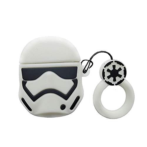 Product Cover TXGOT Airpods Case,Airpods Accessories,Airpods Skin,Cute Cartoon 3D Funny Cool Kits Character Design Skin Fashion Case Cover for Apple AirPods 1&2 Charging Case (Imperial Stormtrooper)