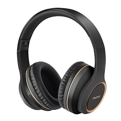 Product Cover Active Noise Cancelling Headphones, Bluetooth 5.0 Over Ear Wireless Headphones with 30H Playtime, Deep Bass, Foldable Wireless Headset，CVC 6.0 Mic, ANC Headphones for Travel Work from FMLOVES