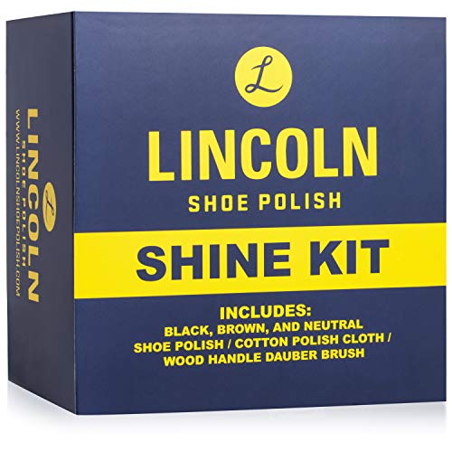 Product Cover Lincoln Shoe Shine Kit (3 Wax Polishes, 1 Dauber Brush, 1 Shine Cloth)