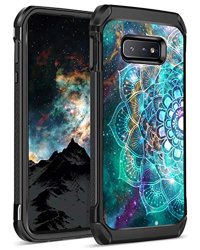 Product Cover BENTOBEN for Galaxy S10e Case (2019), S10e Case, Shockproof Dual Layer Glow in the Dark Noctilucent Hybrid Slim Hard PC Soft Bumper Phone Cases Cover for Samsung Galaxy S10e 5.8inch, Mandala in Galaxy