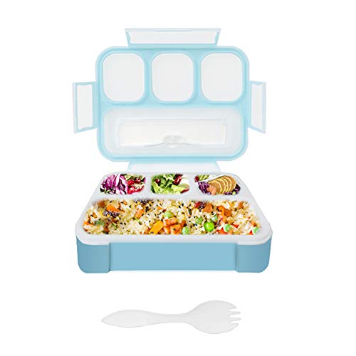 Product Cover Bento Boxes for Kids,Qinner Lunch Box for Children with Spork |Food Safe Durable Leakproof Food Container for On-the-Go Meal Travel School & Kids Eating