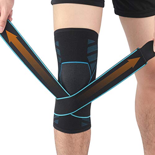 Product Cover Knee Brace Support Compression Sleeve for Men and Women, Meniscus Tear, Arthritis Pain and Support, Joint Pain Relief, Injury Recovery,Volleyball,Running,Hiking and More Sports