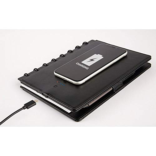 Product Cover TUL Wireless Charging Discbound Notebook, Leather Cover, Junior Size, Black