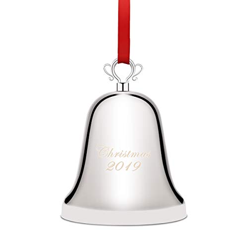 Product Cover Coitak Annual Christmas Bell 2019, Bell Ornament for Christmas Anniversary, Christmas Tree Ornament Decoration with Red Ribbon, Gift Box