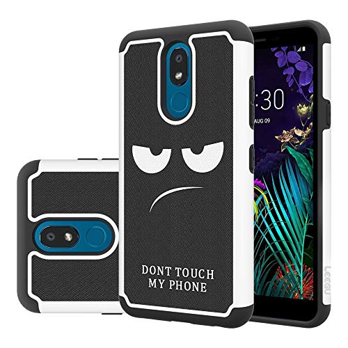 Product Cover LG Arena 2 Case, LG Escape Plus/LG K30 2019 / LG Journey LTE/LG Tribute Royal Case, LEEGU Shockproof Dual Layer Heavy Duty Protective Silicone Plastic Phone Cover Case - Don't Touch My Phone