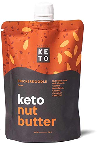 Product Cover Perfect Keto Nut Butter Snack: Fat Bomb to Support Weight Management on Ketogenic Diet. Ketosis Superfood Raw Nuts | No Fillers, Additives or Chemicals | Paleo, Gluten Free & Vegan Low Carb Snack