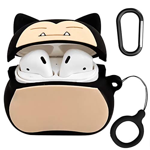 Product Cover Airpods Case， Cute Cartoon Airpods Cover，Cool Fun Kawaii Fashion Funny Soft Silicone Rechargeable Headphone case for Apple AirPods 1st/2nd, Shockproof, Anti-Fall and Dustproof Protective
