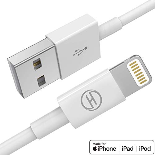 Product Cover Apple iPhone/iPad Charger/Charging Cable/Cord/Line,Heardear Lightning to USB Cable[MFi Certified]for iPhone 11 Pro Max/XS Max/XR/X/8/7/6s/6/Plus/5 SE/5s,iPad Pro/Air/Mini,iPod(White 3.3FT/1M)Original...