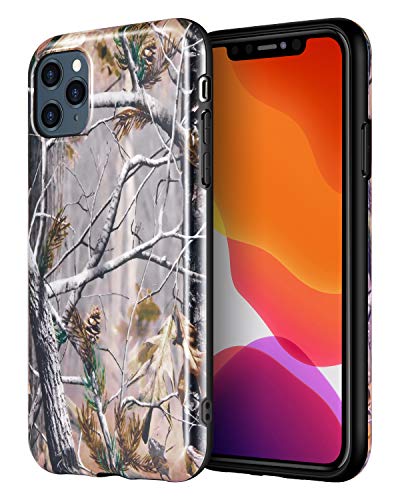 Product Cover iPhone 11 Pro Max Case Camo, CLONG Camouflage Tree Shockproof Protective Case Cover Soft TPU Rubber Bumper Case Cover Skin Compatible Apple iPhone 11 Pro Max 6.5inch (Tree Print)
