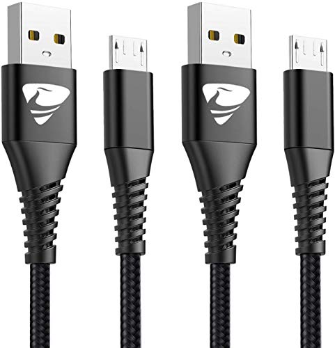 Product Cover Micro USB Cable Yosou Fast Charging Cord Android 6FT 2Pack Charger Cable Nylon Braided Phone Charger Cord Compatible with Samsung Galaxy S7 S6 S5 J7 J5 J3 Note 5, LG G4 G3, Moto G4 G5, Tablet, PS4