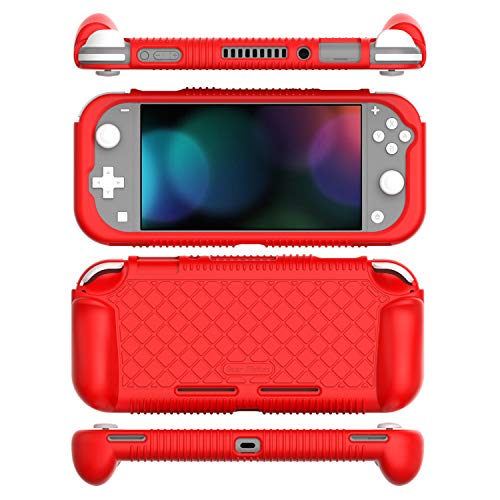 Product Cover Bear Motion Protective Case for Nintendo Switch Lite 2019 Shock and Scratch Resistant Red