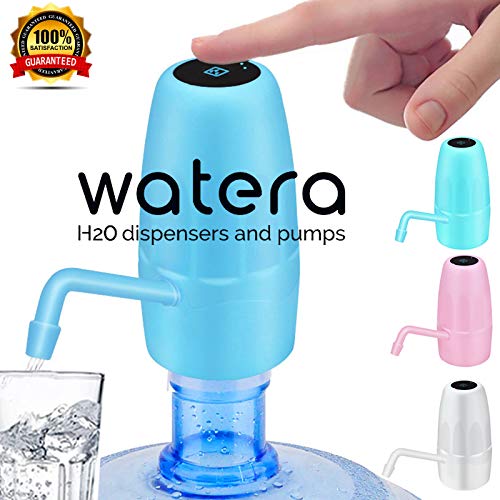 Product Cover Premium Quality Water Dispenser 5 Gallon Portable Drinking Water Pump w/Spigot. USB Rechargeable Portable Electric Water Jug Dispenser. Water pump for 5 gallon bottle w/Child-Lock