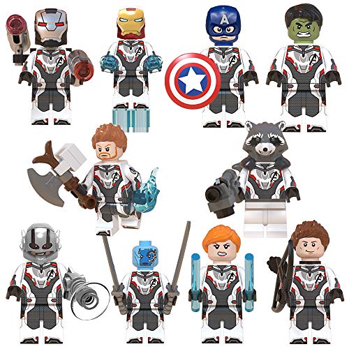 Product Cover Superheros Toys for Kids, 10 Collectible Mini Avengers Action Figures, Marvel Legends Toy with Party Favors for Boys Girls Ages 3 Up, Iron Man Captain America Ant-Man, Christmas Holiday Toy List Gift