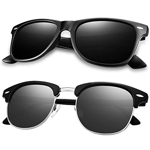 Product Cover Polarized Sunglasses for Men and Women-KEAKUO Retro Polarized Mens Classic sunglasses UV400 protection Brand Designer Driving mens sunglasses