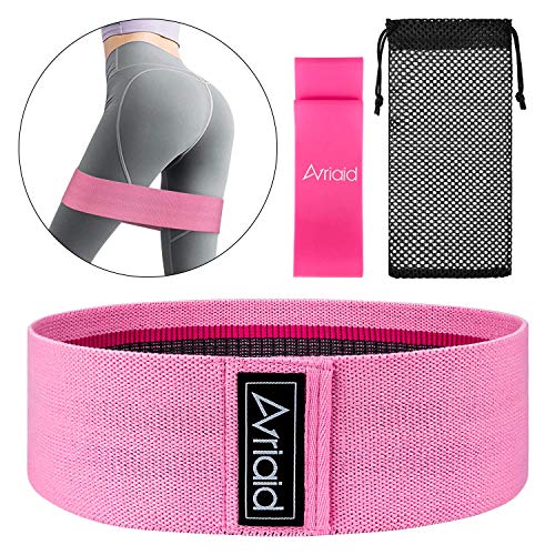 Product Cover Wide Resistance Bands for Legs and Butt, Exercise Bands Hip Bands Wide Booty Bands Workout Bands Sports Fitness Bands Stretch Resistance Loops Band Anti Slip Elastic (Pink)