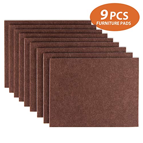 Product Cover Furniture Pads Set of 9 Self Adhesive Furniture Felt Pads, 8