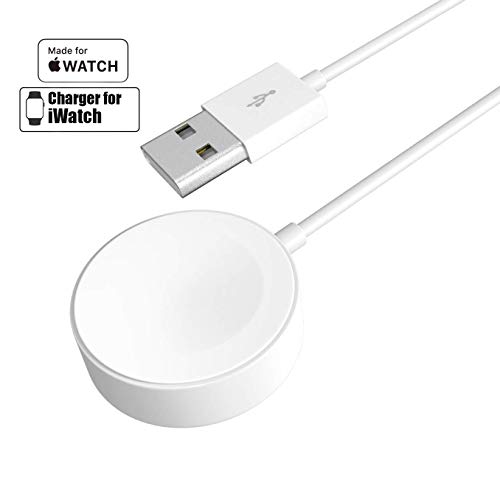 Product Cover Watch Charger for Apple iWatch for iWatch Charger Cable Cord for Apple iWatch Magnetic Wireless Charging Pad for 44mm/42mm/40mm/38mm Support for iWatch Series 5/4/3/2/1