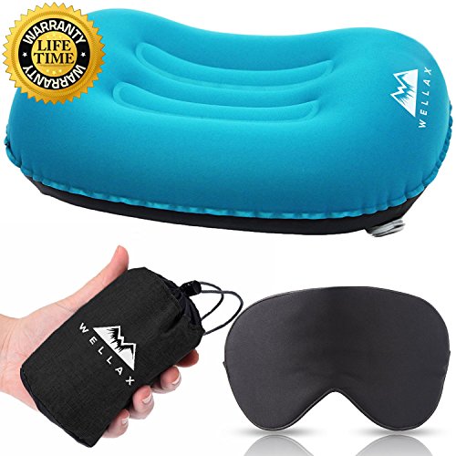 Product Cover CAMPLIFE Ultralight Inflatable Camping Travel Pillow - ALUFT 2.0 Compressible, Compact, Comfortable, Ergonomic Inflating Pillows for Neck & Lumbar Support While Camp, Hiking, Backpacking