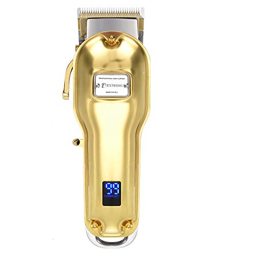 Product Cover Updated Version Professional Cordless Hair Clippers LED Display Haircut Kit USB Rechargeable 2000mAh Hair Beard Trimmer Haircut Grooming Kit for Men/Father/Husband/Kids/Pet with An All Metal Housing