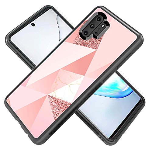 Product Cover Niukamo Case for Samsung Galaxy Note 10 Plus Galaxy Pink Marble Case for Women Shockproof Protection Soft Scratch-Resistant TPU Heavy Duty Protective Cover for Galaxy Note 10 Plus