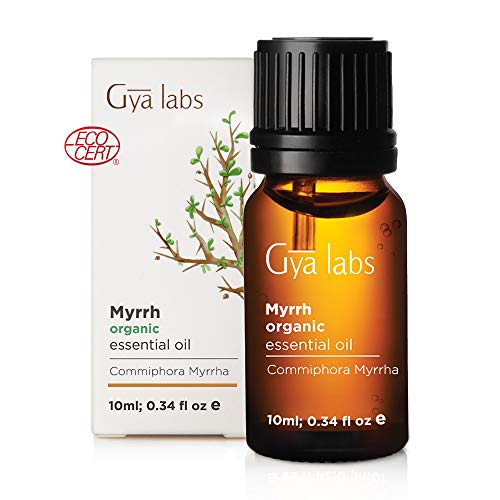 Product Cover Myrrh Essential Oil Organic - A Divine Bliss of Serenity & Rejuvenating Beauty (10ml) - 100% Pure Therapeutic Grade Organic Myrrh Oil