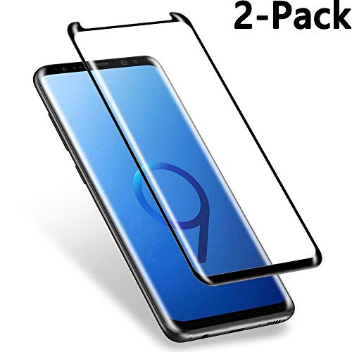 Product Cover [2 Pack] S9 Screen Protector for Samsung Galaxy S9 [Case Friendly] [Bubble Free] [9H Hardness] [Anti-Scratch] Dot Matrix Screen Protector [Black]