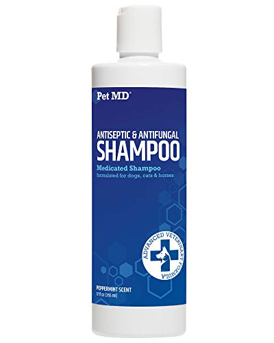Product Cover Pet MD Medicated Shampoo for Dogs, Cats, Horses with Ketoconazole & Chlorhexidine - Antifungal & Antiseptic Shampoo for The Treatment of Ringworm, Yeast Infections, Acne, Mange & Hot Spots - 12 oz