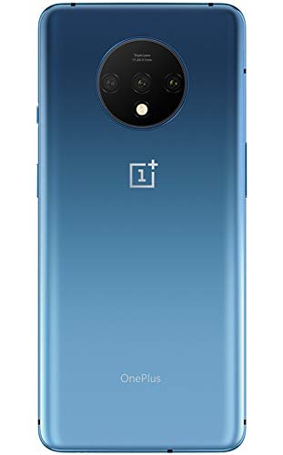 Product Cover OnePlus 7T HD1900 128GB, 8GB, Dual Sim, 6.55 inch, 48MP Main Lens, Triple Lens Camera, GSM Unlocked International Model, No Warranty (Glacier Blue)