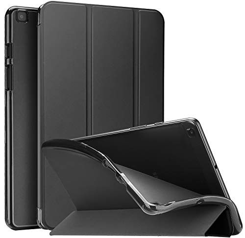 Product Cover ProCase Galaxy Tab A 8.0 2019 Case T290 T295, Soft Slim Trifold Stand Folio Case with Flexible TPU Translucent Frosted Back Cover for 8.0 Inch Galaxy Tab A 2019 SM-T290 SM-T295 -Black