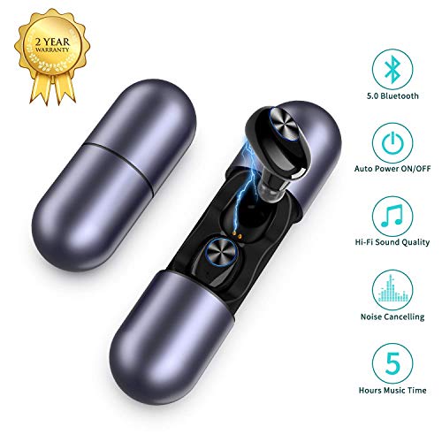 Product Cover Leadpo Wireless Earbuds with Charging Case Wireless Sport Headphones with Microphone Sweatproof Compatible iOS Android SmartphoneTWS-528