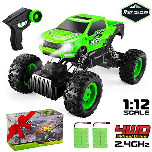 Product Cover VATOS RC Cars, 1:12 Remote Control Car with Dual Motors, 2.4Ghz 4WD Off Road RC Truck with 2 Rechargeable Batteries, Best Gift Monster Truck Buggy Hobby Toy for Kid and Adult