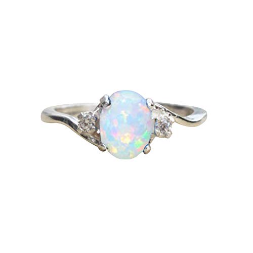 Product Cover qsbai Opal Charm Ring Women Bridal Jewelry Gift/US Size 6