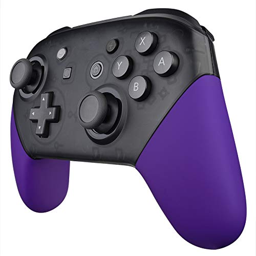 Product Cover eXtremeRate Purple Handle Grips for Nintendo Switch Pro Controller, Soft Touch DIY Hand Grip Shell for Nintendo Switch Pro - Controller NOT Included