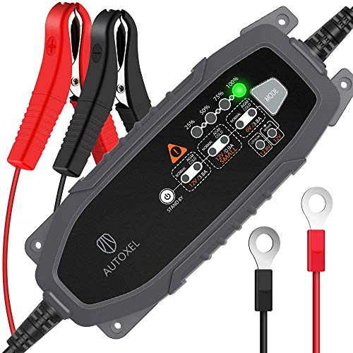 Product Cover AUTOXEL Battery Charger for Car, 6V/ 12V 3.8Amp Automotive Battery Charger and Maintainer 8 Charging Modes with Intelligent IC for Car/Motorcycle/Lawn Mower/boat/RV/SUV/ATV and More