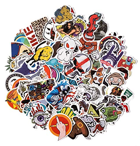 Product Cover InfiniteStickers 100pcs No-Duplicates Waterproof Sticker Bomb Laptop Luggage Skateboard Water Bottle Stickers for Teens (Graffiti A)