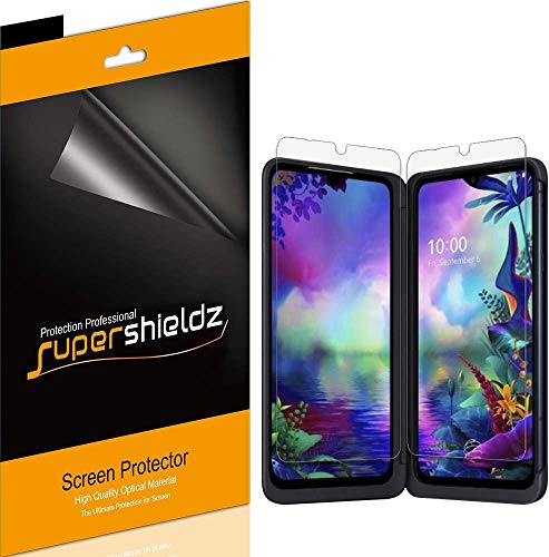 Product Cover (3 Pack) Supershieldz for LG G8X ThinQ Screen Protector, High Definition Clear Shield (PET)