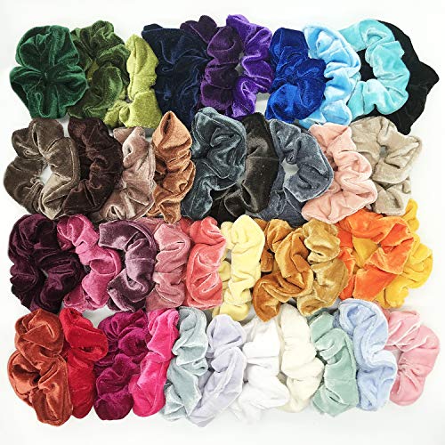 Product Cover Hair Scrunchies Velvet Elastic Hair Bands Scrunchy Hair Ties Ropes Scrunchie for Women or Girls Hair Accessories