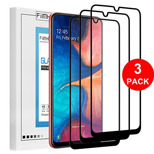 Product Cover MMDcase[3 Pack] Samsung Galaxy A50/A20 Tempered Glass Screen Protector,Anti Scratch,Bubble Free(Black)