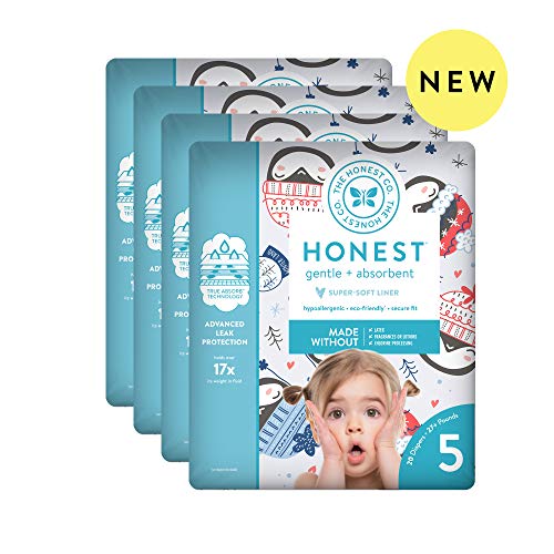 Product Cover The Honest Company | Baby Diapers with Trueabsorb Technology | Winter Wonder | Size 5 | 80Count
