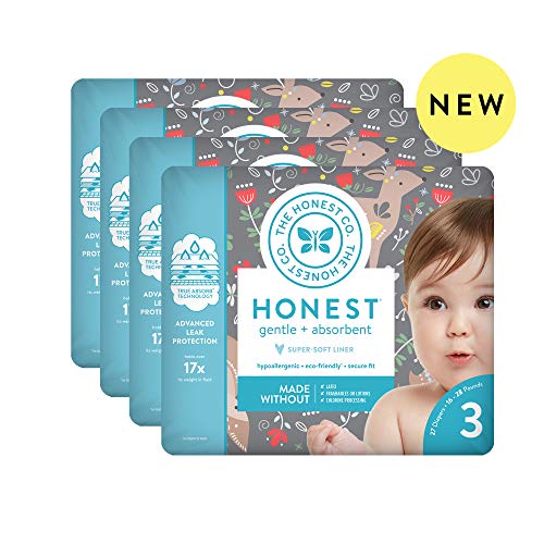 Product Cover The Honest Company | Baby Diapers with Trueabsorb Technology | My Deer | Size 3 |108Count