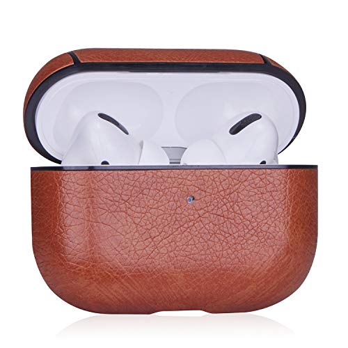 Product Cover Coralogo Case for Airpods Pro/for Airpods 3, 3D Luxury Fashion Character Stylish Classic Airpod Soft Skin Elegance Cool Keychain Design Kids Teens Girls Boys Cover Cases Air pods 3 (Brown Leather)